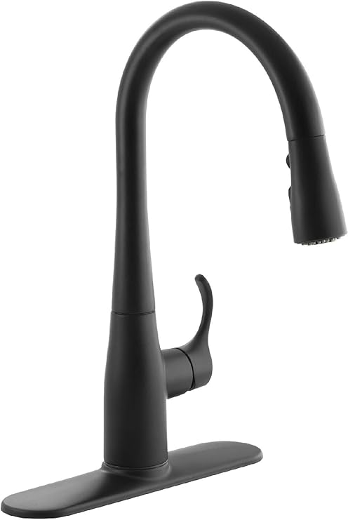 Kohler K 597 Bl Simplice Kitchen Faucet Matte Black Touch On
