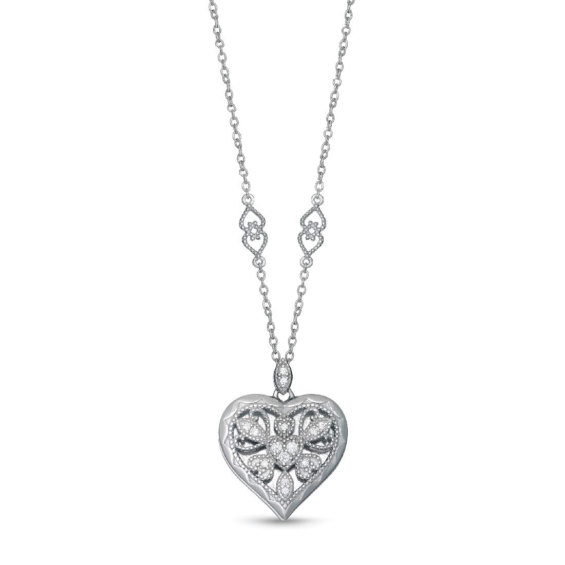 With You Jewelry - Harper Locket Necklace - Custom Photo Locket - Personalized Locket Necklace - Ste