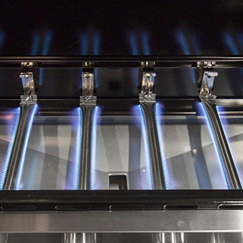 Replace parts 4-Pack Stainless Steel Pipe Burner Replacement for Gas Grill Models Kenmore 146.16197210 and 146.16198210,(14 3/4" x 1") - Thumbnail 3