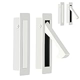 HOMOTEK Recessed Pocket Door Pull Handle, Edge