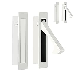 HOMOTEK Recessed Pocket Door Pull Handle, Edge