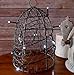Colonial Tin Works Chicken Wire Cloche, 10 inches tall, Vintage, Rustic Barn Roof Finish, Silver