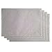 Lenox French Perle Solid Set of 4 Placemats, Dove Grey
