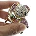Cooplay Cute Lovely Koala Bear Animal Diamond Crystal Rhinestone Gold Crystal Keychain Charm Pendent Beautiful Accessories the Best Gift for Girl Women Purse Handbag Bag Keyrings (Purple)