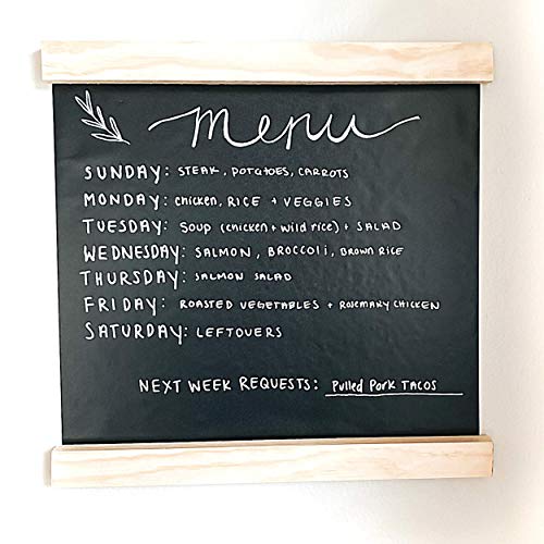 SAVVY & SORTED Black Chalkboard Contact Paper 8 FT XL Chalk Board