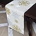 VGIA 72 inch Christmas Table Runner Rectangle Snow Pattern Table Runner Christmas Decoration