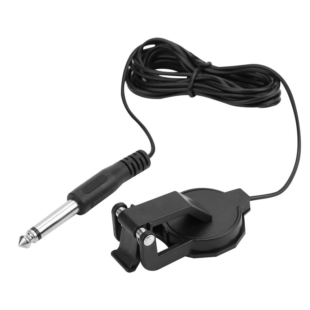 Alomejor Violin Pickup, Clip On Piezo Pickup Guitar Pickup with 1/4 inch Audio Cable for Musicians Live Performance Home Practice Recording Studio Outdoor Events