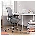 Steelcase Amia Ergonomic Office Chair with Adjustable Back Tension and Arms | Flexible Lumbar with Sliding Seat | Black Frame and Buzz2 Black Fabric