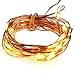 BZONE Fairy Strip Light Battery Operated 7 Foot 20 Leds,Copper Wire Lights, Warm While,Work for Party , Wedding Centerpiece,Table Decorations (Not Included 3AA Batteries)
