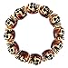 HZMAN Dark Brown Gothic Skull Bracelet Elastic Unisex,8Inch