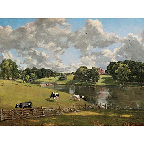 Fine Art Prints John Constable Wivenhoe Park Essex Cropped Art Print Canvas Premium Wall Decor Poster Mural, 16 x 12 inches