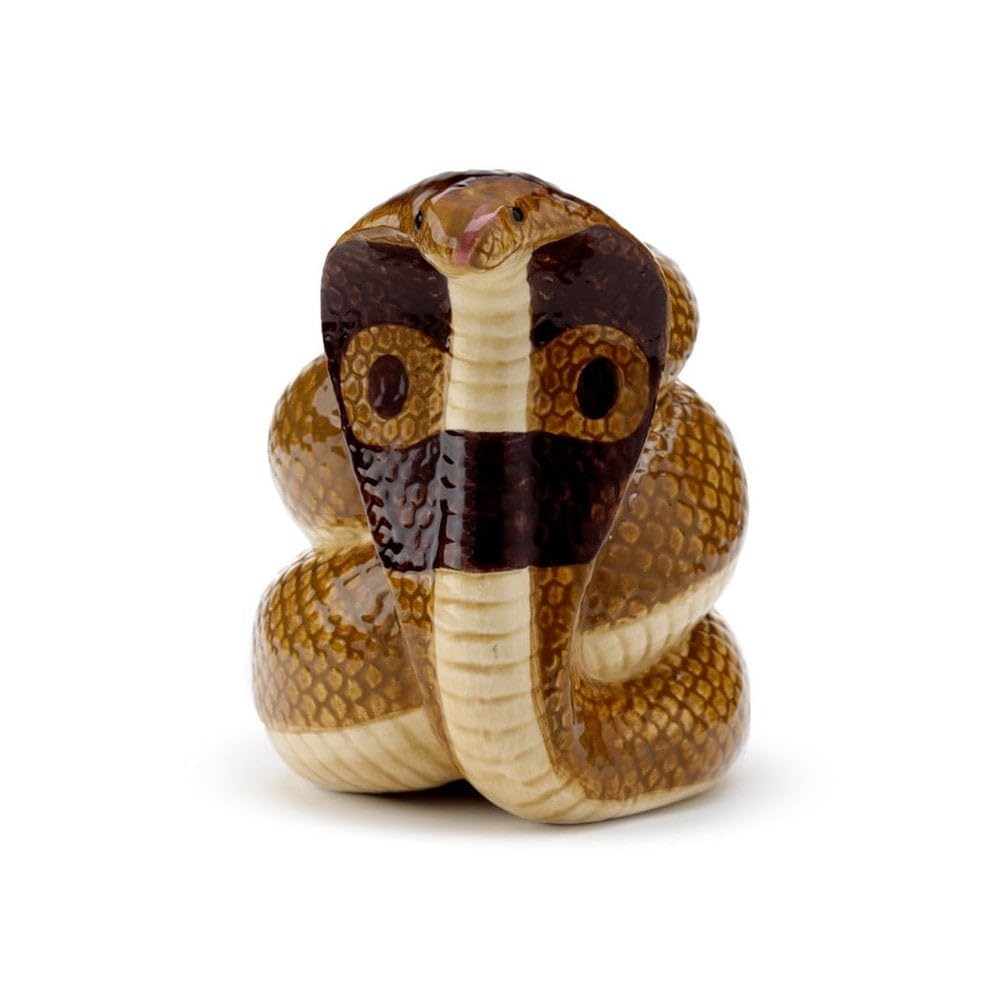 Puckator Cobra Shaped Ceramic Oil Burner -Dolomite -Living Room Accessories - Wax Liquidizer - Oil Burners For Essential Oils - Wax Burners - Scents Melter - Wax Melt Holder - Room Fragrance