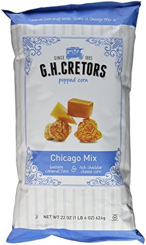 G.H. Cretors Popcorn Chicago Mix, 22-ounce Bags (Pack of 2)