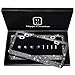 Handcrafted Bling License Plate Frames for Women, Men | 2 Pack Bedazzled Cover with Glittery Screw Caps | Stainless Steel Diamond Rhinestone License Plate Frame/Cover | Giftbox Included-Black Prong