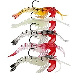 Persei Rigged Lead Head Jigs Soft Shrimp Lures
