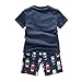 Little Boys Summer Pajamas B.GKAKA The Moving Cars Short Sleepwear for Kids