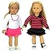 Sophia's Fall Doll Clothes of Two 18 Inch Doll Shirts, Two Skirts and Two Pair of Shoes | Doll Wardrobe