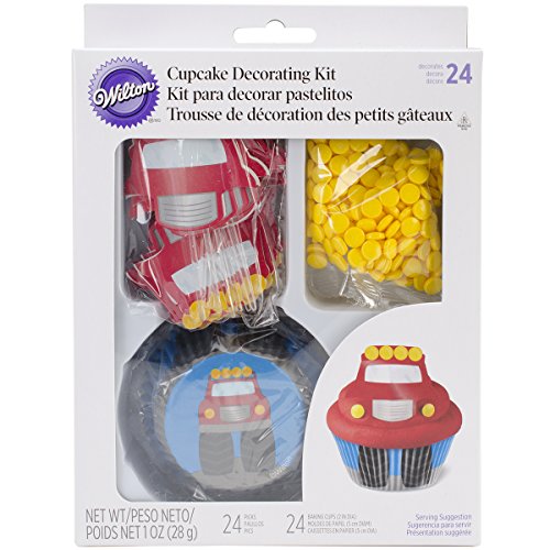 Wilton 415-2195 Fire Truck Cupcake Decorating Kit