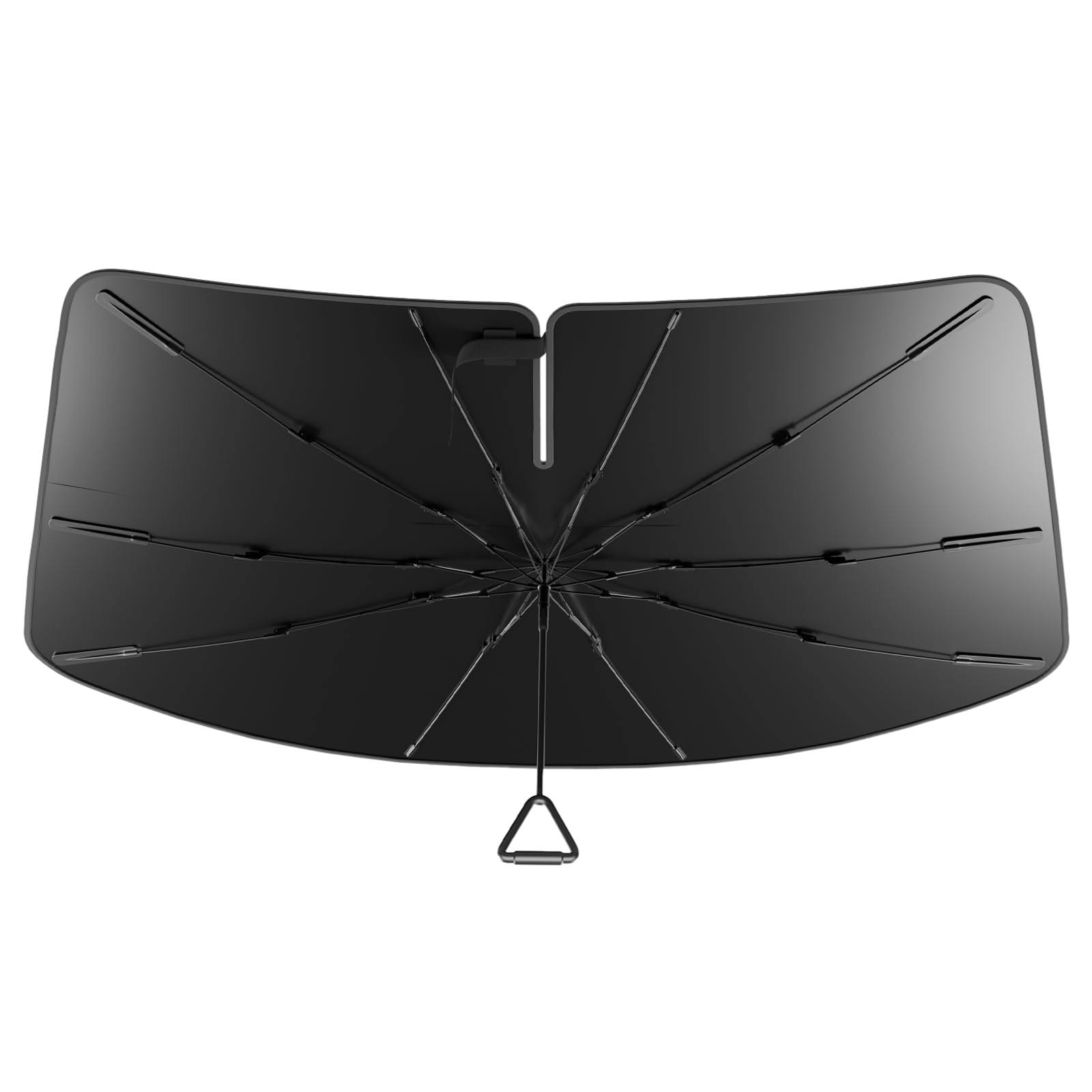 Photo 1 of Pigenius Windshield Sun Shade Umbrella for Tesla Model 3 for 2018-2025, Model Y 2018-2025. Foldable Umbrella Sunshade with Silver Heat Shield to Keep Cool UDS