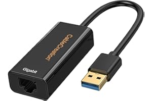 USB to Ethernet Adapter, CableCreation USB 3.0 to 10/100/1000 Gigabit Wired LAN Network Adapter Compatible with Nintendo Swit