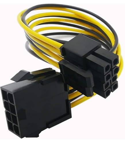 CPU 8-pin To 8-pin + 4-pin Power Adapter Cable - 20cm For Motherboard Power Supply