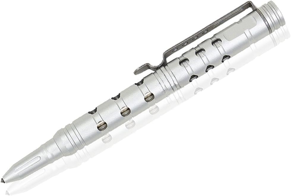 Self Defence Tactical Pen Window Glass Breaker Survival Tool Outdoor (silver)