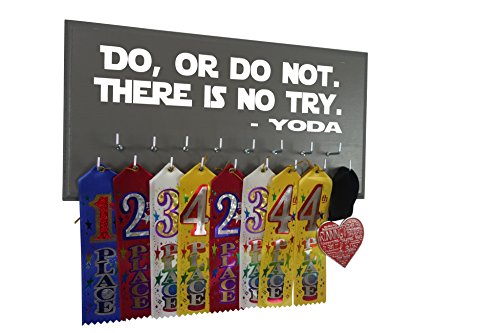 Disney Medal display - DO, OR DO NOT. THERE IS NO TRY - YODA - Start wars - run disney medal hanger - medal holder