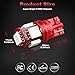 Yorkim T10 LED Bulb Red 6000k Super Bright Newest 5th Generation Universal Fit Pack of 10, Red T10 LED Bulbs, 168 LED Bulb, 2825 LED Bulb Red, W5W LED Bulb, Red 194 LED Interior Lights for Carthumb 4