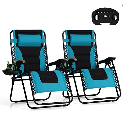 PHI VILLA Oversize XL Padded Zero Gravity Lounge Chair Family Lovers
