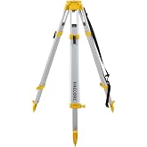 Firecore Aluminum Construction Tripod, Built-In Strap for Easy Transport | 63 in Adjustable Height, 5/8 in x 11 Threads, Secure Mounting, Contractors, Stable Mounting, Surveying, Construction, Outdoor