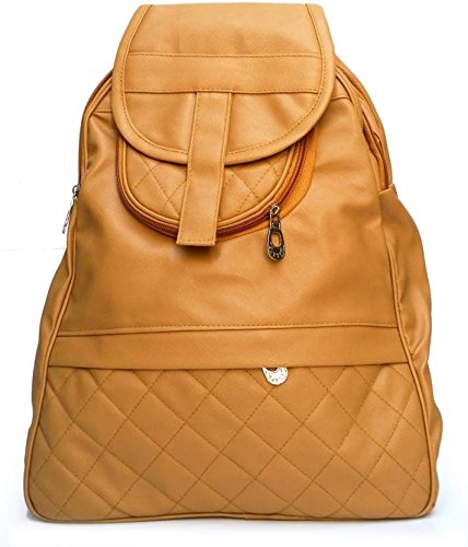 levent casual purse fashion school pu leather backpack shoulder bag mini backpack for women & giels(beige)