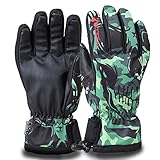 HiCool Winter Ski Gloves for Men Women Double Layer Thicken Warm Snowboard Waterproof Cold Weather Outdoor Gloves