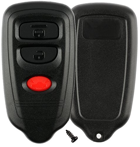 image for KeylessOption Keyless Entry Remote Car Key Fob Shell Case Pad Cover fo