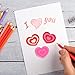 JOVITEC 36 Pieces Mini Heart Erasers Valentines Rubber Eraser for Valentine Office School Supplies