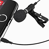 Best Lapel Microphone for iPhone, iPad, iPod Touch, Samsung Android and Windows Smartphones - PROFESSIONAL STUDIO QUALITY - 5 Foot Cable - Satisfaction Guaranteed