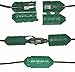 Electriduct Cord Connect Water-Tight Outdoor Lawn Garden Power Extension Housing Cord Lock Protect Holiday Decoration Light Plugs - Green (4 Pack)