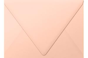 LUXPaper A7 Contour Flap Invitation Envelopes | 5 1/4" x 7 1/4" | Blush Pink | 80lb. Text | 50 Qty