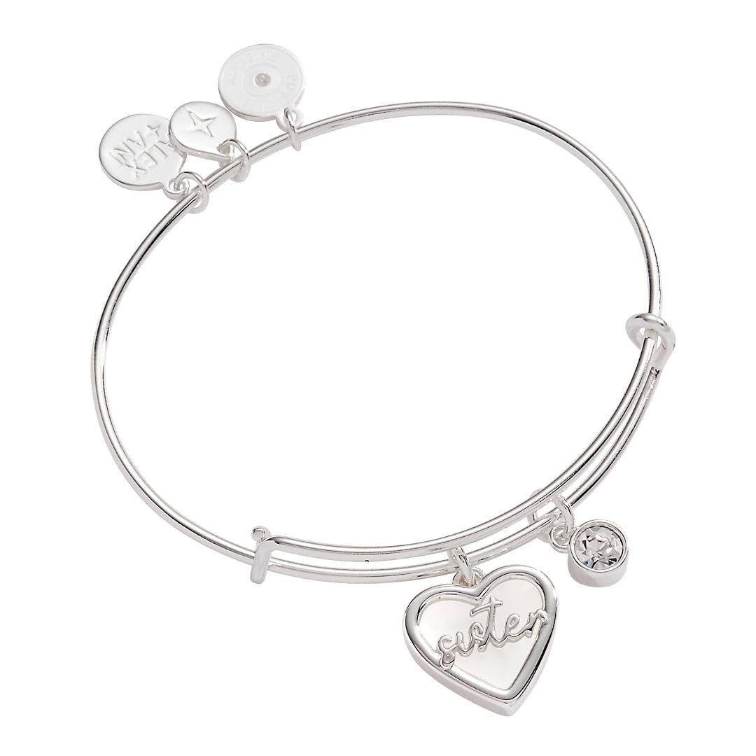 Alex and Ani Sister Mother of Pearl Bangle Image