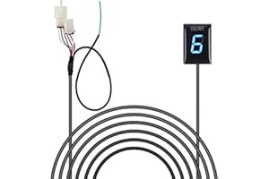 NORXI Motorcycle Gear Indicator for Honda Hornet CBR600F F3 F4 F4i RR CB600F CBF500 VFR800 Fi 900RR 919RR 929RR 954RR Shadow 750 Gear Display 1-6 File(Blue)