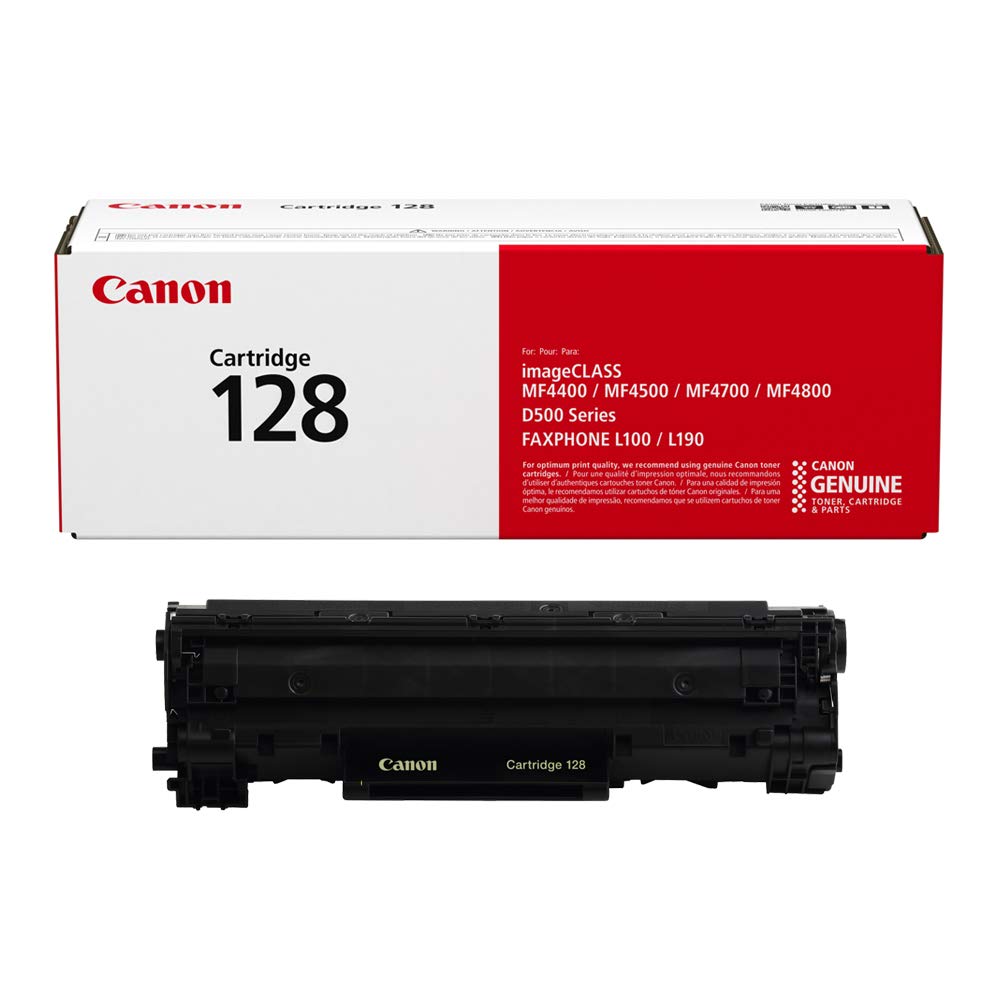 Canon Genuine Toner, Cartridge 128 Black (3500B001), 1 Pack, for Canon
