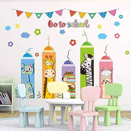Amazon Com Wall Stickers Cartoon Sticker Paper Wallpaper School
