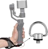 AONTOKY 1/4"-20 D Ring Screw Hinged Holder for DSLR Cameras Tripod Quick view 4