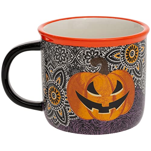 Boston International Ceramic Mug Dishwasher Microwave Safe Halloween Coffee Cup…