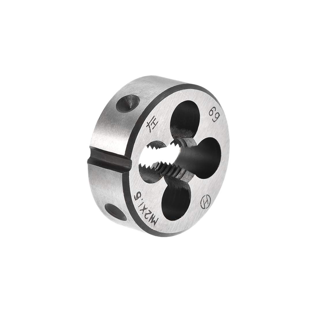 sourcing map M12 X 1.5 Metric Round Die, Machine Thread Left Hand Threading Die, Alloy Tool Steel Screw Thread Cutting Die
