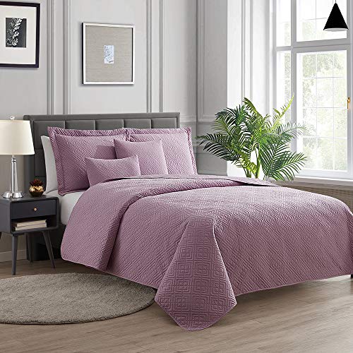 Hearth & Harbor Quilts King Size - All Season Bedspread Coverlet Set, Pinsonic…