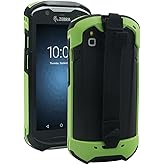 IYOUBOL Protective Cover Bumper Case Rugged Boot with Hand Strap for Zebra TC51 TC510K TC52 TC56 TC57 (Green)