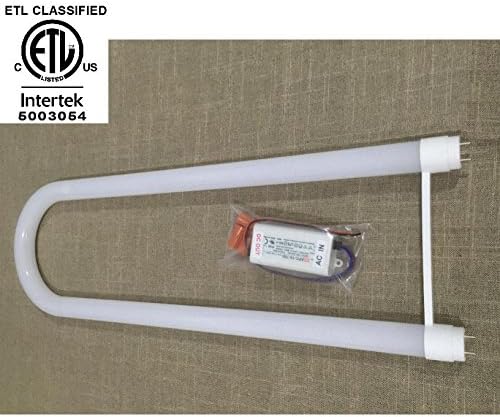 Sales Promotion !!! AMATRON ETL Listed T8 LED U-Bend Tube by-Pass Ballast 16W 100~240Vac 2100 Lumen 5000K Day Light to Replace 40W Fluorescent U-Bent Tube