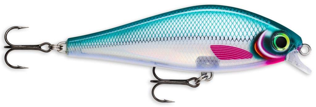 Rapala Super Shadow Rap Lure with Two No. 3/0 Hooks, 1-1.4 m Swimming Depth, 16 cm Size, Whitefish