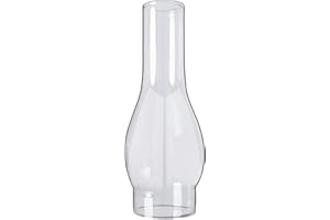 GXFCCYXT Oil Lamp Chimney 3 Inch Base by 10 Inch Height Kerosene Lamp Shade Tall Hurricane Lamp Glass Replacement Chimney for Oil and Kerosene Style Lamps, White