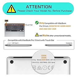 MOSISO Compatible with MacBook Pro 13 inch Case M2